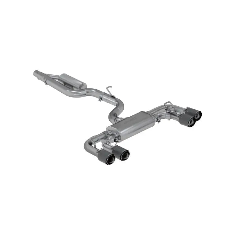 MBRP S46053CF MBRP 15-19 VW Golf R 3 in Cat Back w/ 4 in OD Quad Carbon Fiber Tips - T304