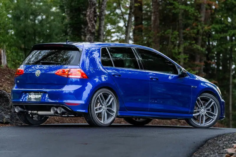 MBRP 15-19 VW Golf R 3 in Cat Back w/ 4 OD Quad Carbon Fiber Tips - T304 - Truck & Automotive