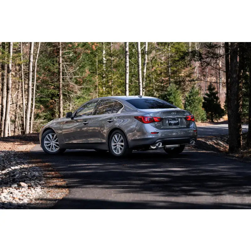MBRP S4405304 MBRP 16-22 Infiniti Q50 3.0L RWD/AWD 3in Cat-Back Dual Split Rear Street Version T304
