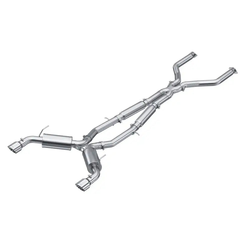 MBRP S4405304 MBRP 16-22 Infiniti Q50 3.0L RWD/AWD 3in Cat-Back Dual Split Rear Street Version T304