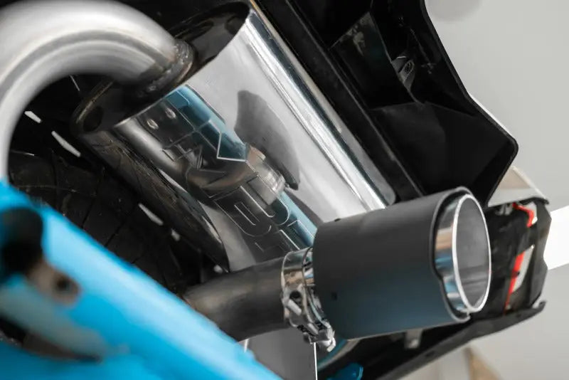 MBRP 17-21 Can-Am Maverick Turbo/Turbo R 2.5in Chamber Oval Turbo Back Exhaust - Carbon Fiber Tip - Truck & Automotive