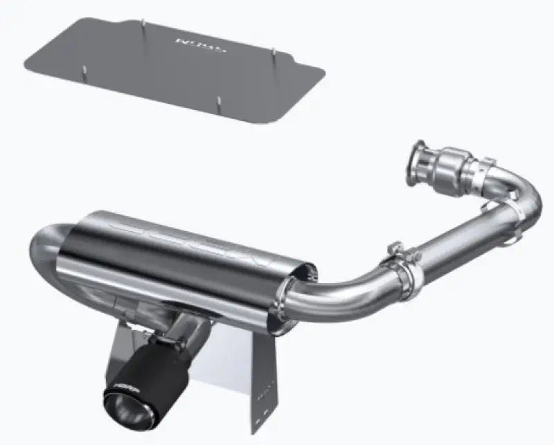 MBRP 17-21 Can-Am Maverick Turbo/Turbo R 2.5in Chamber Oval Turbo Back Exhaust - Carbon Fiber Tip - Truck & Automotive