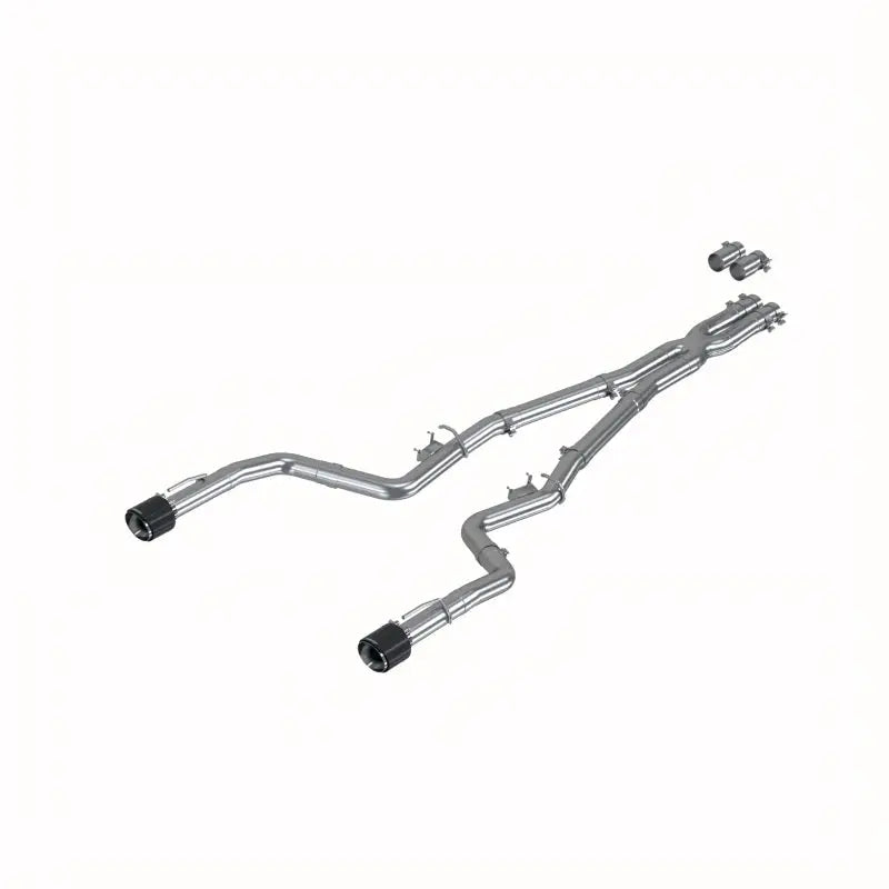 MBRP S71183CF MBRP 17-21 Charger 5.7L/6.2L/6.4L 3in Race Profile Cat-Back w/Dual Carbon Fiber Tips T304 SS Exhaust