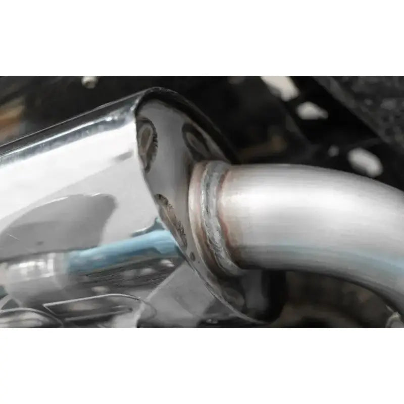 MBRP 17-21 Can-Am Maverick Turbo/Turbo R 2.5in Chamber Oval Turbo Back Exhaust - Carbon Fiber Tip - Truck & Automotive