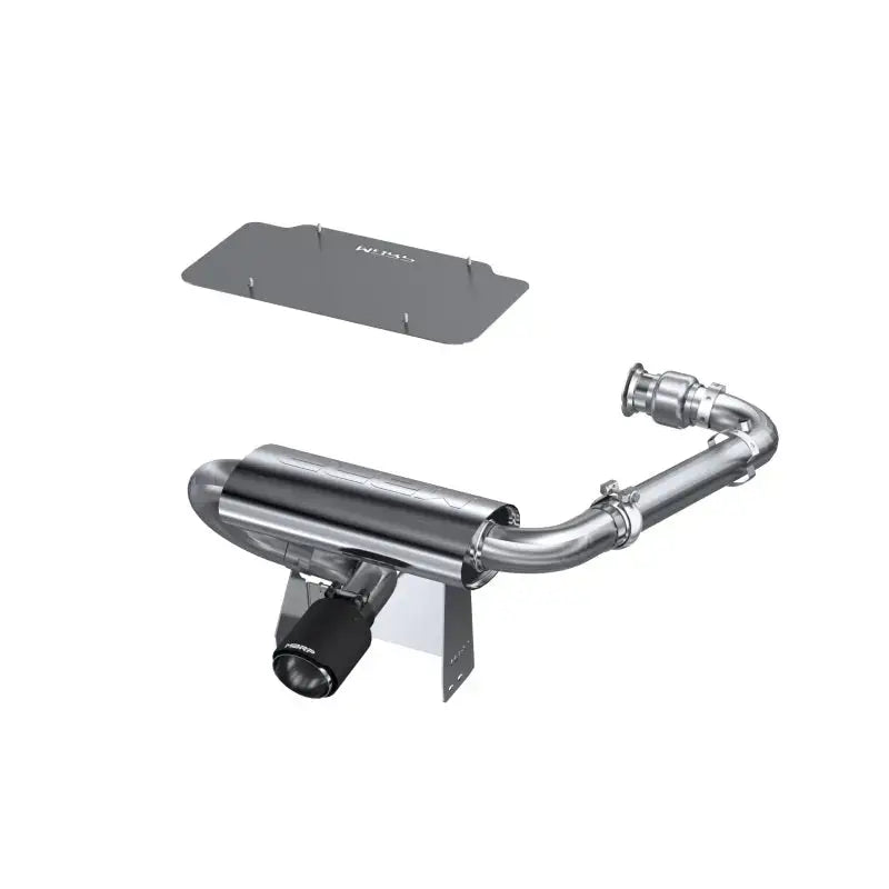 MBRP 17-21 Can-Am Maverick Turbo/Turbo R 2.5in Chamber Oval Turbo Back Exhaust - Carbon Fiber Tip - Truck & Automotive