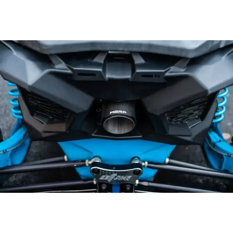 MBRP 17-21 Can-Am Maverick Turbo/Turbo R 2.5in Chamber Oval Turbo Back Exhaust - Carbon Fiber Tip - Truck & Automotive