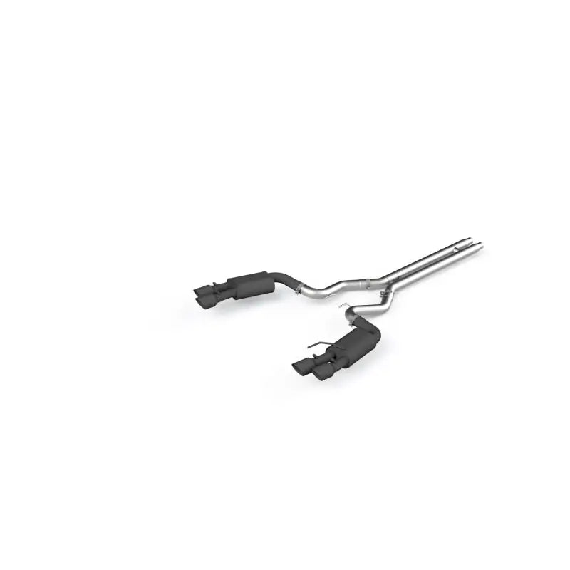MBRP S7205BLK MBRP 18-19 Ford Mustang GT 5.0 3in Dual Split Rear Cat Back w/ Quad 4in Dual Wall Tips- Black Coated