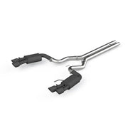 MBRP S7205BLK MBRP 18-19 Ford Mustang GT 5.0 3in Dual Split Rear Cat Back w/ Quad 4in Dual Wall Tips- Black Coated