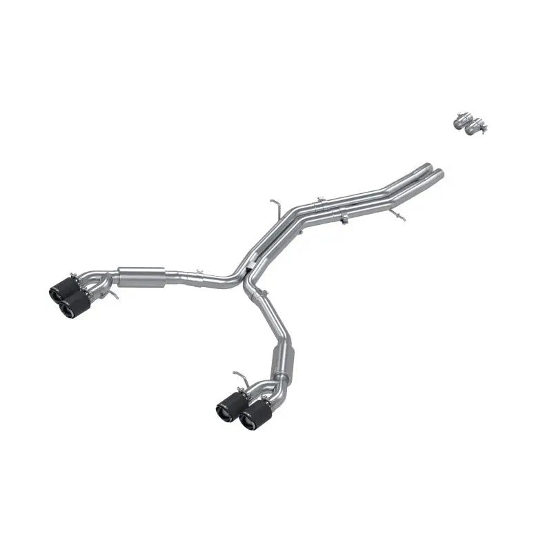 MBRP S46073CF MBRP 18-21 Audi S5 Coupe/S4 Sedan T304 SS 2.5in Cat-Back Quad Rear Exit Exhaust - Carbon Fiber Tips