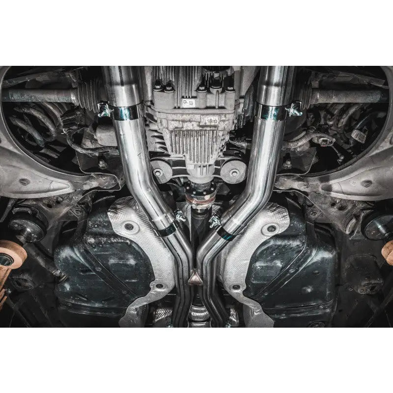 MBRP S5105AL MBRP 18-23 Dodge Durango SRT 6.4L Armor Lite AL Steel 3in Cat Back Exhaust Dual Rear Exit w/ SS Tips