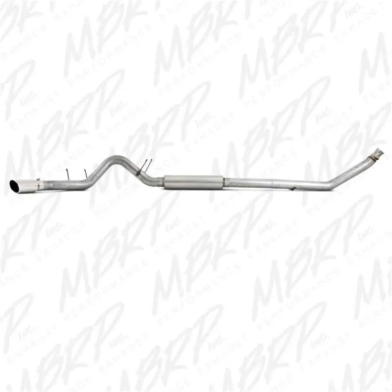 MBRP 1994-2002 Dodge 2500/3500 Cummins Turbo Back Single Side Exhaust System with 4" turbo down pipe and 5" OD tip.