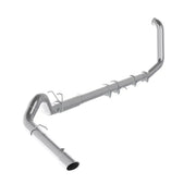 Silver metal exhaust pipe for Ford F-250 boosts exhaust flow and handles high temperatures