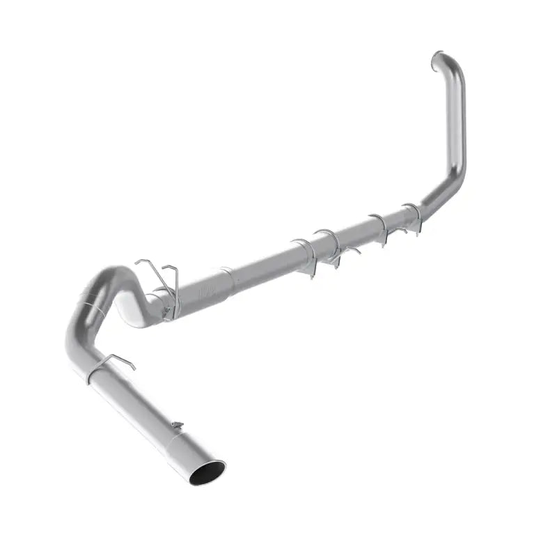 Silver metal exhaust pipe for Ford F-250 boosts exhaust flow and handles high temperatures