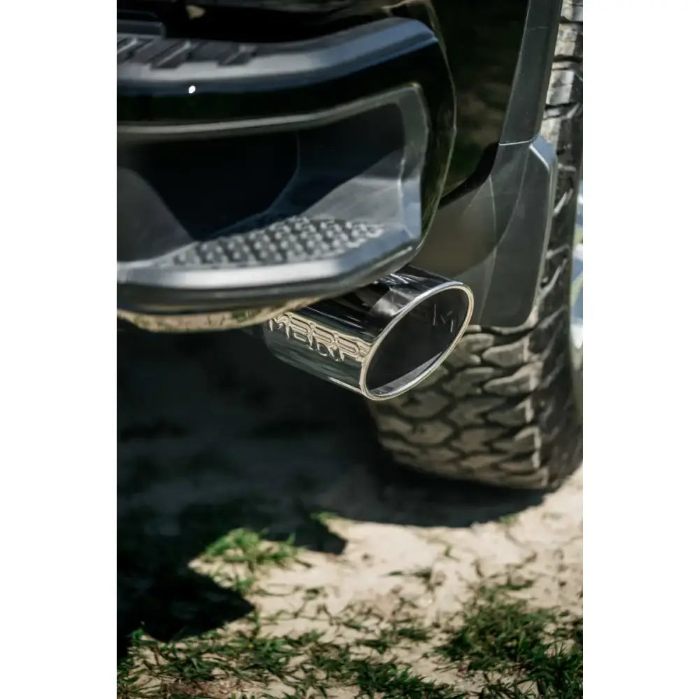 MBRP 20-23 Chevrolet Silverado 2500HD 6.6L Armor Lite AL Steel Single Side Exit 5in DPF Back Exhaust - Truck &