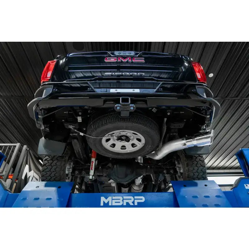 MBRP 20-23 Chevrolet Silverado 2500HD 6.6L Armor Lite AL Steel Single Side Exit 5in DPF Back Exhaust - Truck &