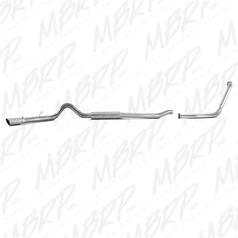 MBRP 2003-2007 Ford F-250/350 6.0L Turbo Back Single Side Exhaust, T409 Stainless Steel, 4-inch, High Flow Performance.