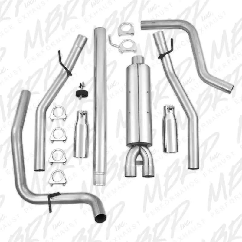 MBRP 2004-2008 Ford F150 4.6/5.4L EC/CC-SB Cat Back Dual Split Rear - RV and Auto Parts
