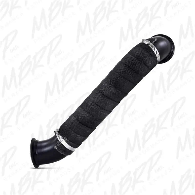 6.6L Duramax 3in Turbo Down Pipe Black by MBRP for 2004.5-2010 Chev/GMC, improves flow, fuel economy, and performance.