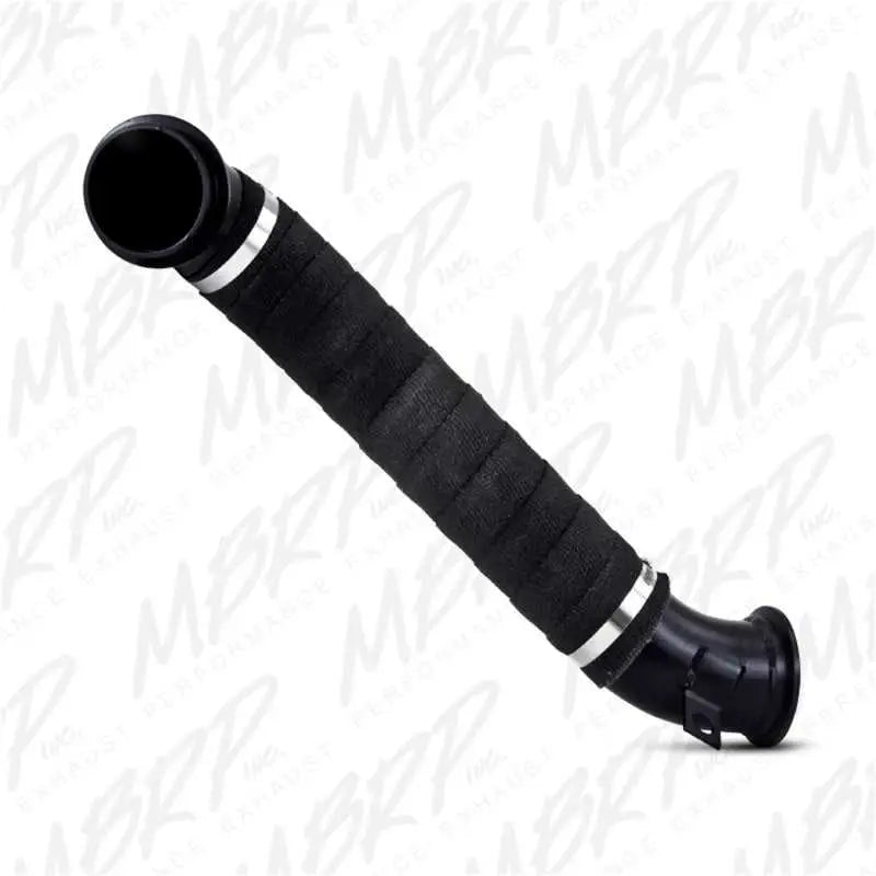 MBRP 2004.5-2010 Chevy/GMC 6.6L Duramax 3in Turbo Down Pipe Black Coated, high-performance aftermarket replacement, enhances airflow and fuel economy.