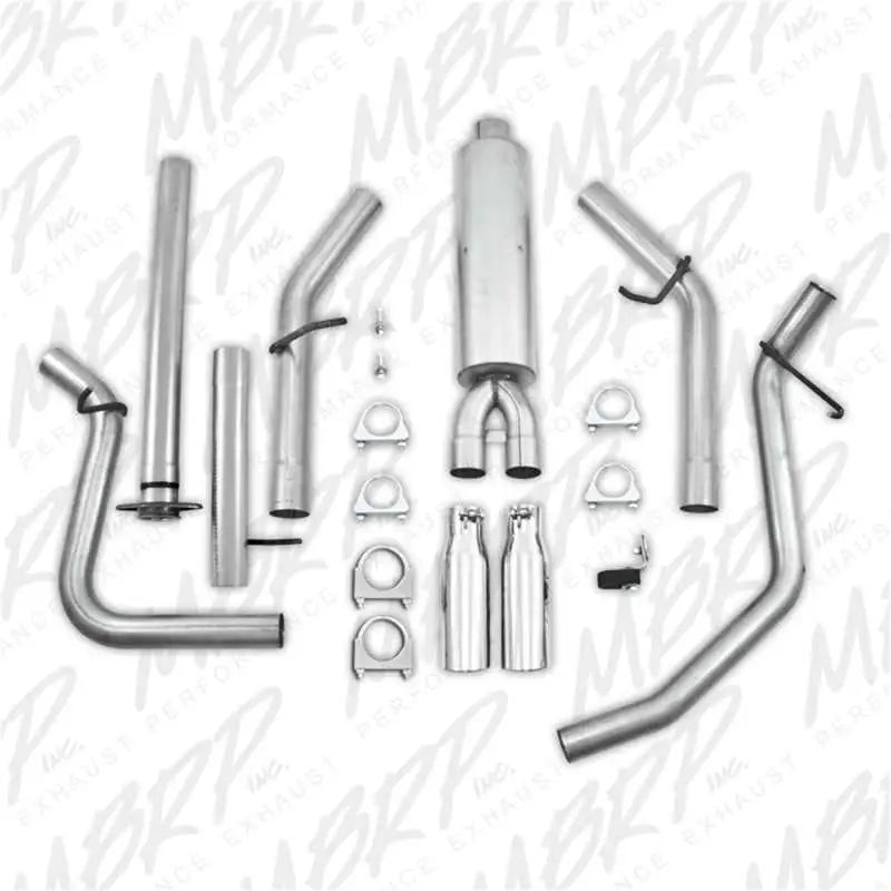 MBRP 2007-2008 Chev/GMC 1500 (Next Gen.) CC EC (excl. 8 bed) 4.8/5.3L/6.0L Cat Back Dual Split - RV and Auto Parts