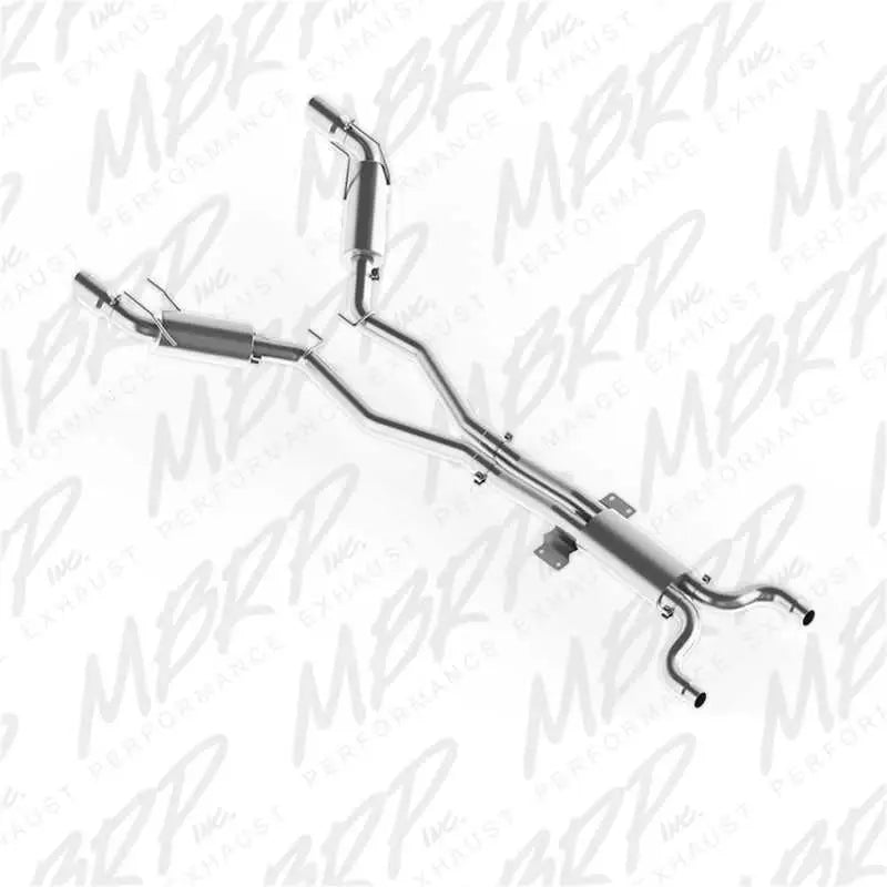 MBRP MBRP 2010 Chev Camaro V8 6.2L Automatic (L99) 3 Dual Cat Back Round Tips T409