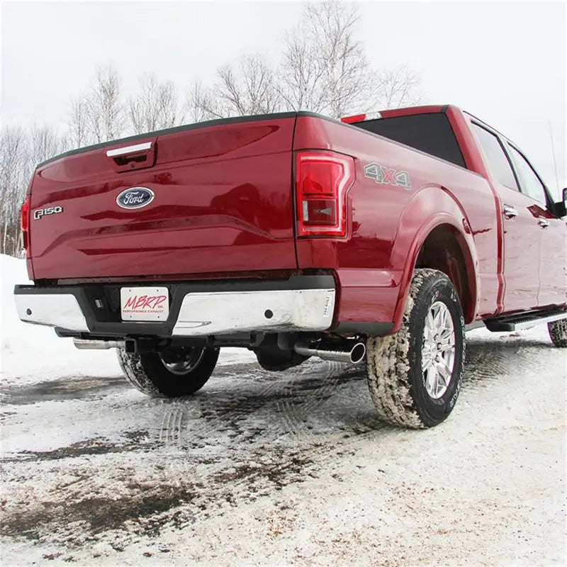 MBRP 2015 Ford F-150 5.0L 3in Cat Back Dual Split Side Exit AL Exhaust System - Truck & Automotive