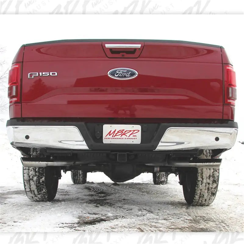 MBRP 2015 Ford F-150 5.0L 3in Cat Back Dual Split Side Exit AL Exhaust System - Truck & Automotive