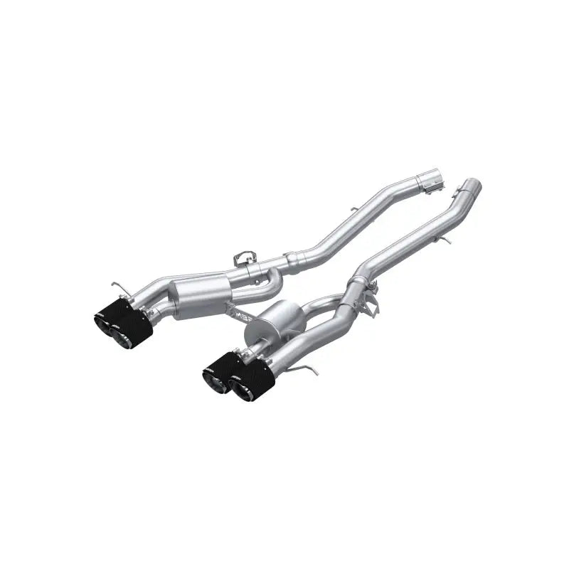 MBRP S45033CF MBRP 2021+ BMW M3/M4 3in Axle Back Dual Rear Exit w/ T304 SS Carbon Fiber Tips