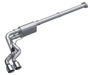 MBRP 2021 Ford F-150 2.7L/3.5L EcoBoost/5.0L 3in Cat Back Single Side Exit Alum performance exhaust system, race profile, high flow, aluminized steel, dual pre-axle with 4" OD tips, enhancing fuel efficiency, torque, horsepower, and sound under RV, Automotive, Powersports, off-road, marine, exterior, truck accessories, interior, truck bed, rv parts, Performance, Exhaust, Mufflers & Tips, zero dollar items