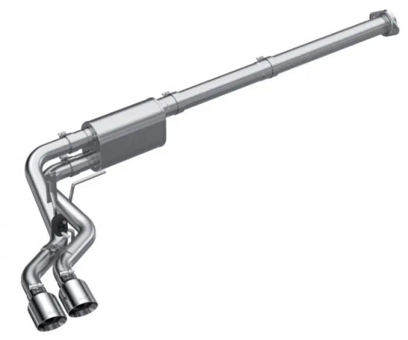 MBRP 2021 Ford F-150 2.7L/3.5L EcoBoost/5.0L 3in Cat Back Single Side Exit Alum performance exhaust system, race profile, high flow, aluminized steel, dual pre-axle with 4" OD tips, enhancing fuel efficiency, torque, horsepower, and sound under RV, Automotive, Powersports, off-road, marine, exterior, truck accessories, interior, truck bed, rv parts, Performance, Exhaust, Mufflers & Tips, zero dollar items
