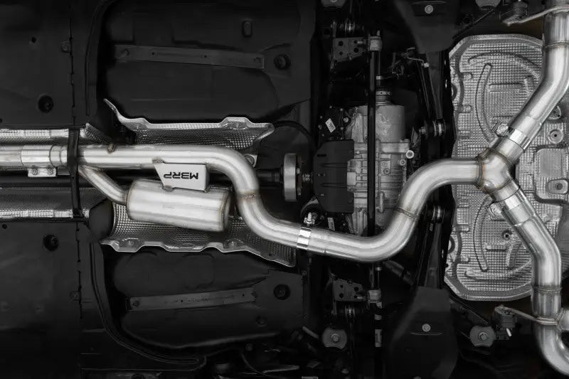 Stainless steel exhaust system for MBRP 2022 Volkswagen Golf R MK8 Cat-Back Quad Split