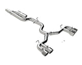 Shiny chrome exhaust system for MBRP 2022 Volkswagen Golf R MK8 Cat-Back Exhaust