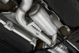 Shiny metal exhaust system for MBRP 2022 Volkswagen Golf R MK8 Cat-Back Exhaust