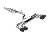 MBRP 2022 Volkswagon Golf R MK8 T304 Stainless Steel 3in Cat-Back Quad Rear Exit- Carbon Fiber Tips - Truck & Automotive