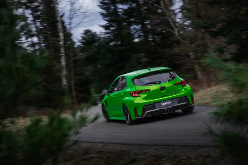 MBRP 2023 Toyota Corolla GR 1.6L T304 SS 3in Cat-Back Dual Center Rear w/ Carbon Fiber Tips - Truck & Automotive