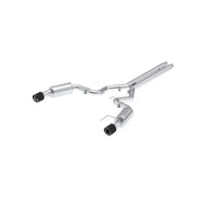 MBRP S72513CF MBRP 2024 Ford Mustang GT S650, 5.0L 3inCat-Back Dual Split Rear with Carbon Fiber Tips (Street)