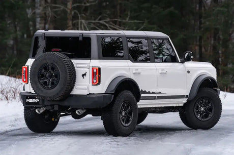 MBRP 21-22 Ford Bronco 2.3/2.7L EcoBoost 2/4-Dr 3in Catback Dual Split Rear Exit BLK AL - Truck & Automotive