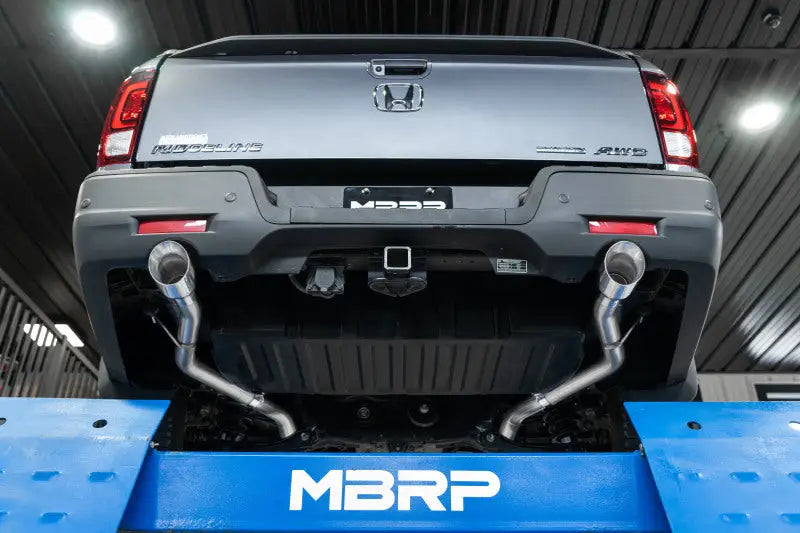 MBRP 21-22 Honda Ridgeline Aluminized Steel 2.5in Cat-Back - Dual Split Rear Exit - Truck & Automotive