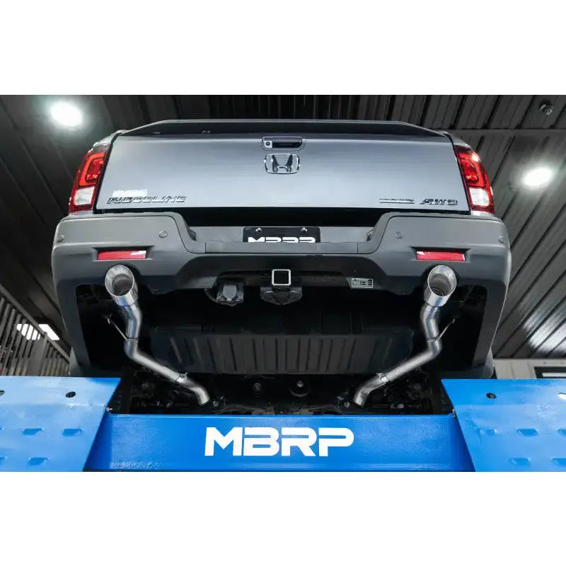 MBRP 21-22 Honda Ridgeline Aluminized Steel 2.5in Cat-Back - Dual Split Rear Exit - Truck & Automotive