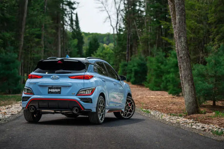 MBRP 22-23 Hyundai Kona N 2.0L Turbo 3in Cat Back Dual Rear with Carbon Fiber Tips - T304 - Truck & Automotive