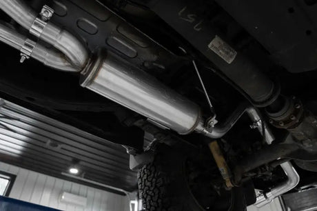 MBRP 22-23 Nissan Frontier 3.8L 3in Tip Cat Back Single Side Exit Street Profile - Aluminized - Truck & Automotive