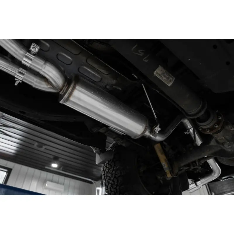 MBRP S5407AL MBRP 22-23 Nissan Frontier 3.8L 3in Tip 3in Cat Back Single Side Exit Street Profile - Aluminized