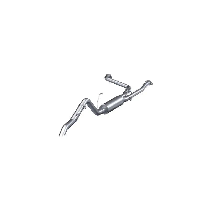 MBRP S5409304 MBRP 22-23 Nissan Frontier 3.8L 3in Tip 3in Cat Back Turndown Exit Street Profile - T304