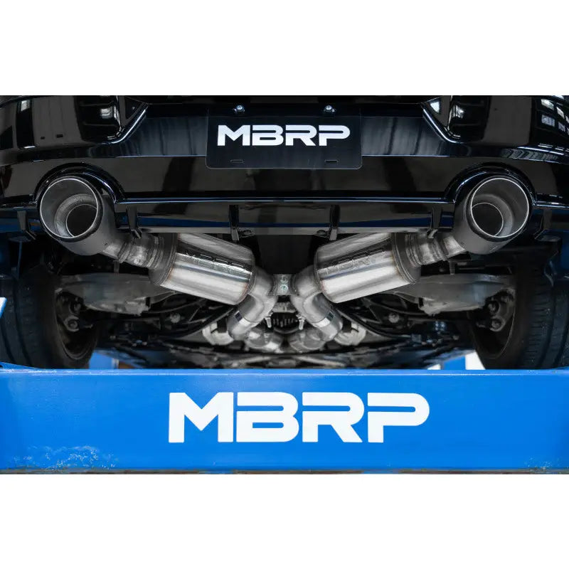 MBRP S4408304 MBRP 23-24 Nissan Z 3.0L Armor Pro T304 Stainless Steel 3in Cat-Back Dual Rear Exit w/ 5in OD Tips