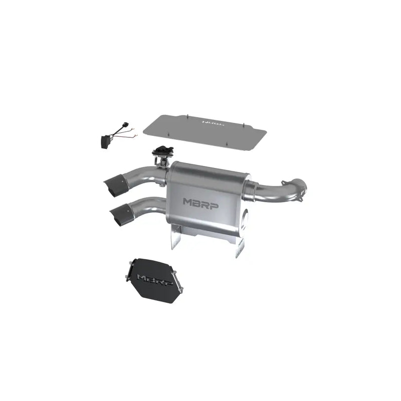MBRP Active Exhaust System AT-9208AS - Dual Slip-ON CF Tip
