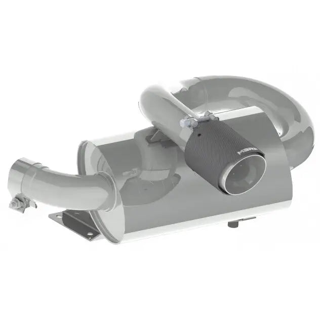 MBRP Performance Muffler Exhaust AT-9211PT - Single Slip-ON Center Exit CF Tip