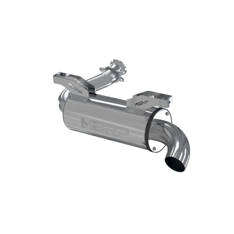 MBRP Performance Muffler Exhaust AT-9801PT - Chrome Single Slip-ON System
