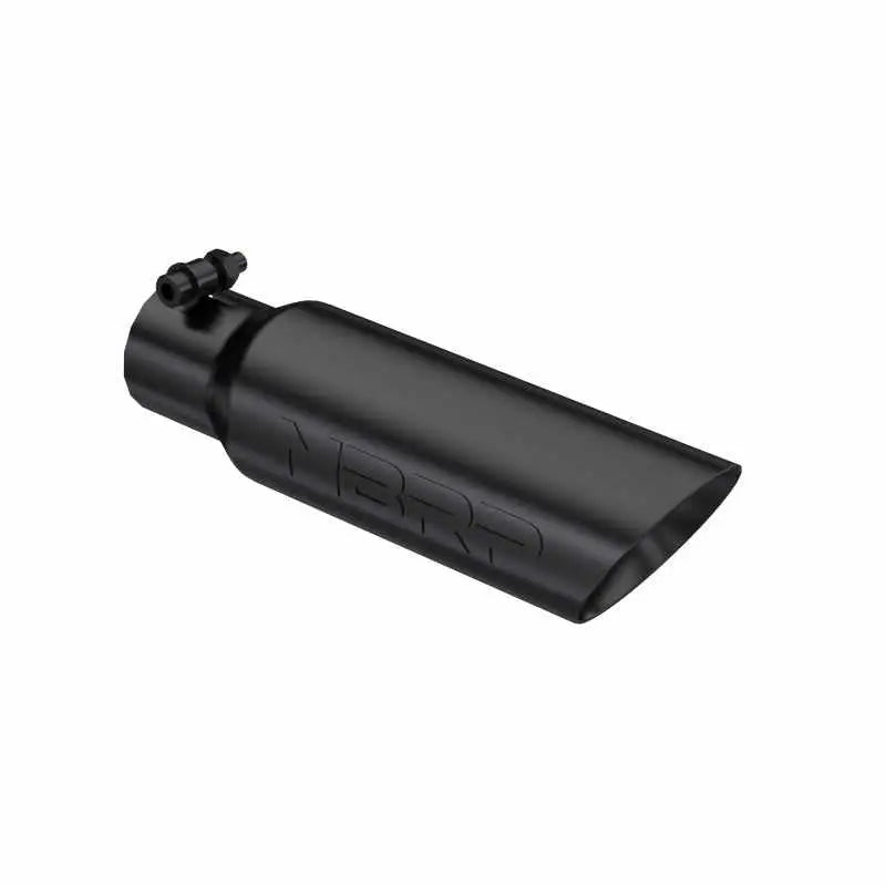 MBRP Universal Tip 3.5 O.D. Dual Wall Angled 2.5 inlet 12 length - Black Finish - RV and Auto Parts