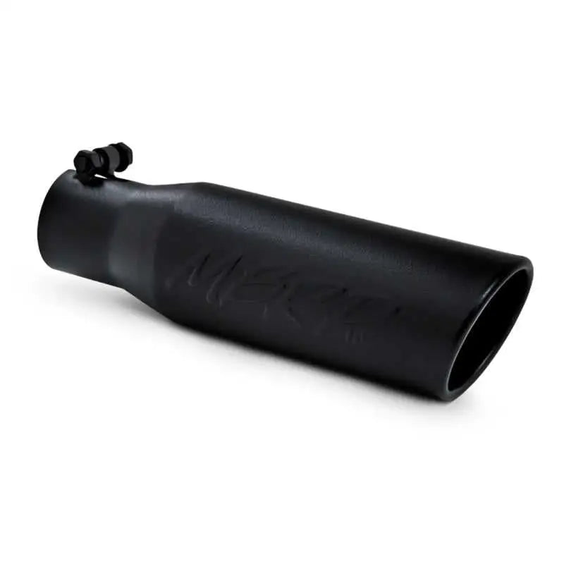 MBRP MBRP Universal Tip 3in O.D. Angled Rolled End 2 inlet 12 length - Black Finish