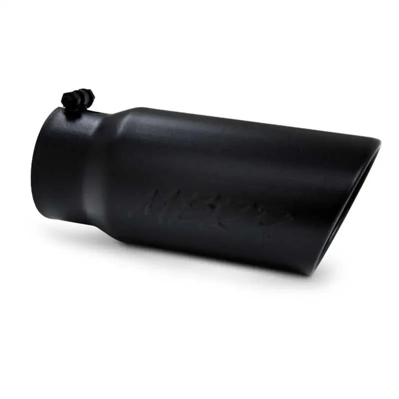 MBRP MBRP Universal Tip 5 O.D. Angled Rolled End 4 inlet 12 length - Black Finish